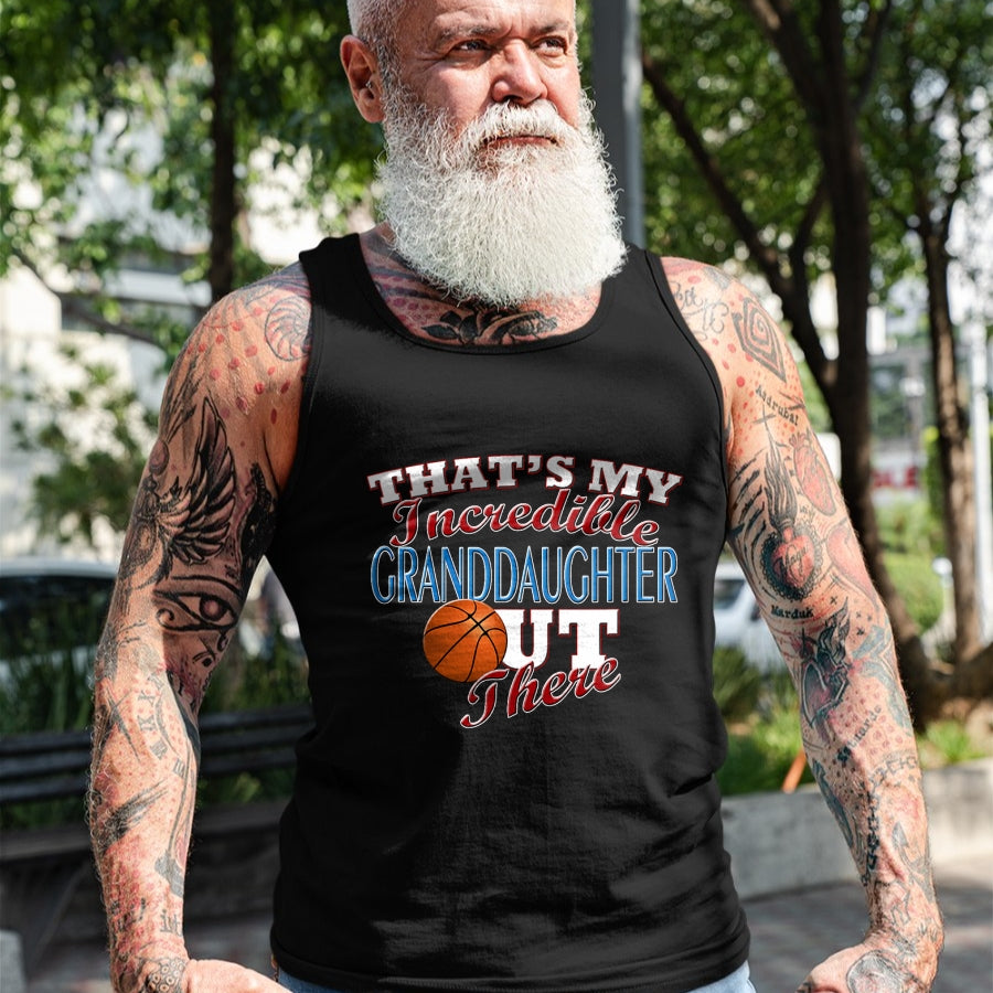 Best Grandpa Shirt, Proud Grandpa Unisex T-Shirt/Hoodie/Sweatshirt HLT00 - Awesome Basketball Granddaughter, Grandma & Grandpa T-Shirt