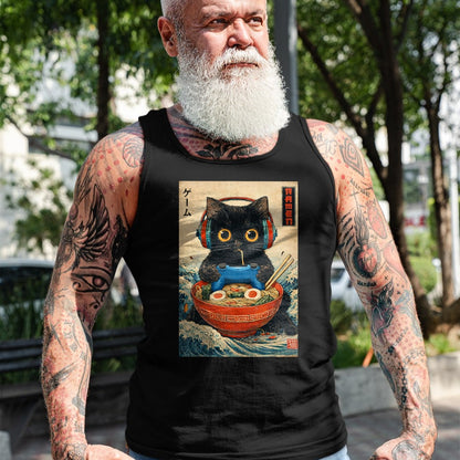 Cat Love Shirt, Funny Cat Lover Gift UnisexT-Shirt/Hoodie/Sweatshirt HLT00 - Cat Ramen Japanese Funny Graphic Tees Kawaii Cat Anime Gifts T-Shirt