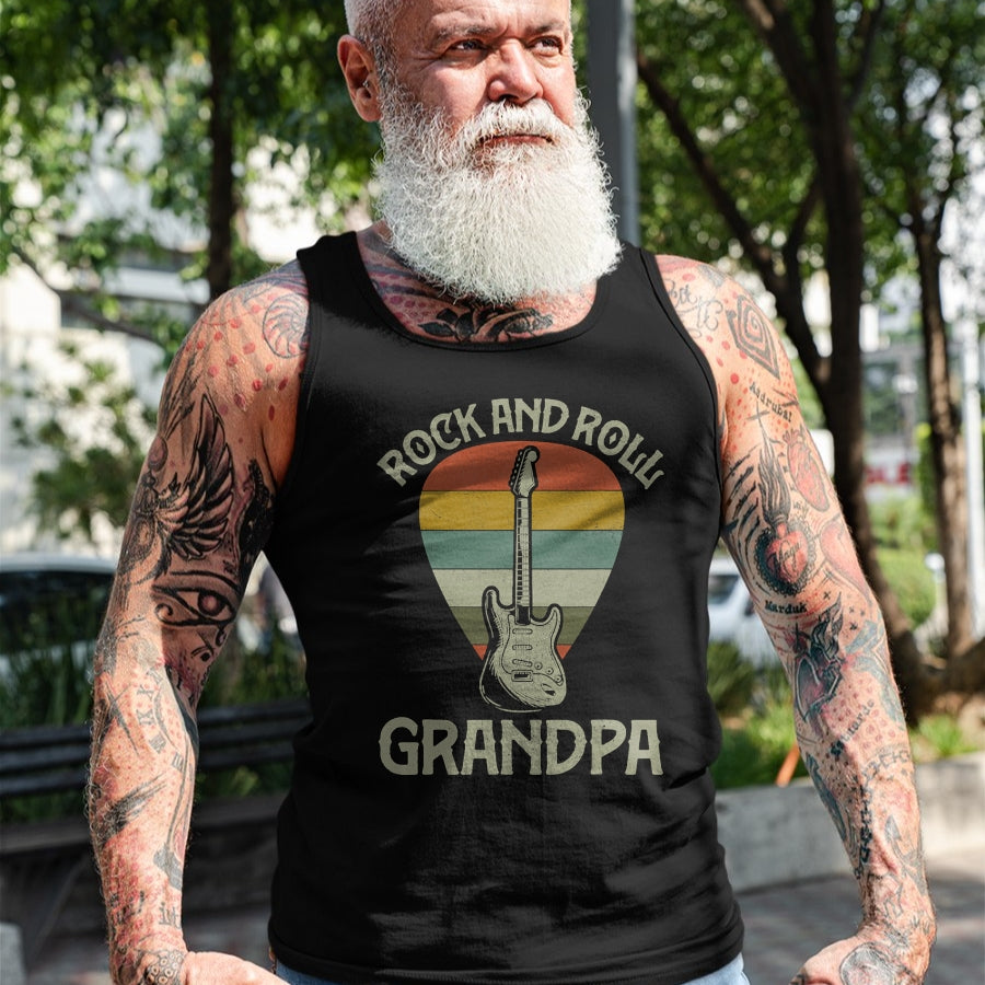 Best Grandpa Shirt, Proud Grandpa Unisex T-Shirt/Hoodie/Sweatshirt HLT00 - Guitarist Grandpa Fathers Day Shirts, Grandpa Guitar Player T-Shirt