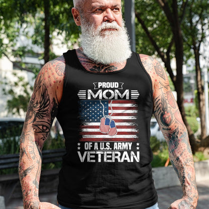 Proud Veteran Shirt, Funny Veteran UnisexT-Shirt/Hoodie/Sweatshirt HLT00 - Proud Mom of A US Army Veteran Day Family Matching T-Shirt