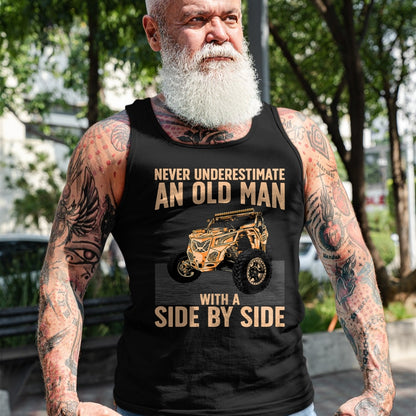 Best Grandpa Shirt, Proud Grandpa Unisex T-Shirt/Hoodie/Sweatshirt HLT00 - Cool SXS For Grandpa Men Dad Offroad UTV ATV Side-By-Side T-Shirt
