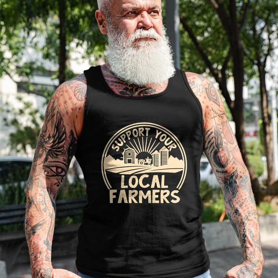 Best Farmer Life Shirt, Funny Farmer UnisexT-Shirt/Hoodie/Sweatshirt HLT00 - Support Your Local Farmers Design T-Shirt