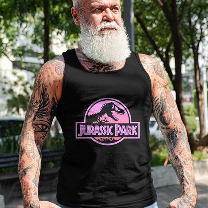 Best Dinosaur Lover Shirt, Funny Dinosaur UnisexT-Shirt/Hoodie/Sweatshirt HLT00 - Jurassic Park Retro Neon Pink Logo Graphic T-Shirt T-Shirt