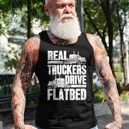 Best Truck Driver Life Shirt, Funny Trucker UnisexT-Shirt/Hoodie/Sweatshirt HLT00 - Real Truckers Drive Flatbed Gift The Best Truck Driver T-Shirt, Women, Black, Medium