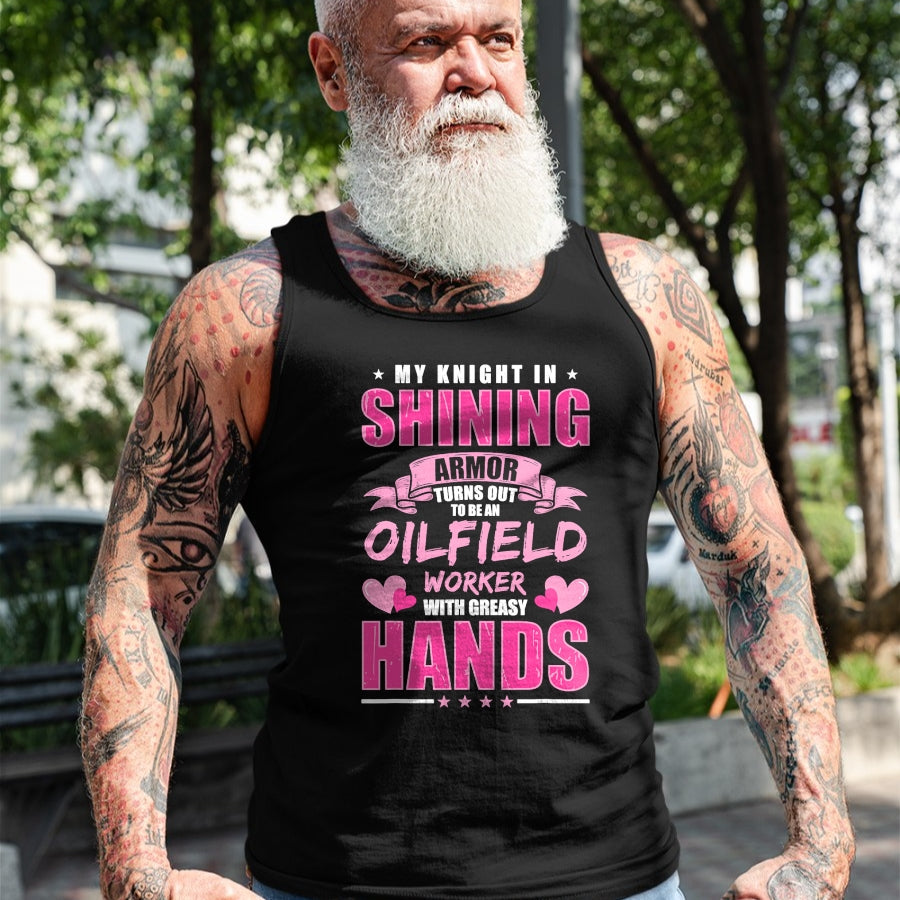 Best Wife Shirt, Wife and Husband Unisex T-Shirt/Hoodie/Sweatshirt HLT00 - Oilfeild Oilfield Girlfriend Spoiled Oilfield Wife T-Shirt