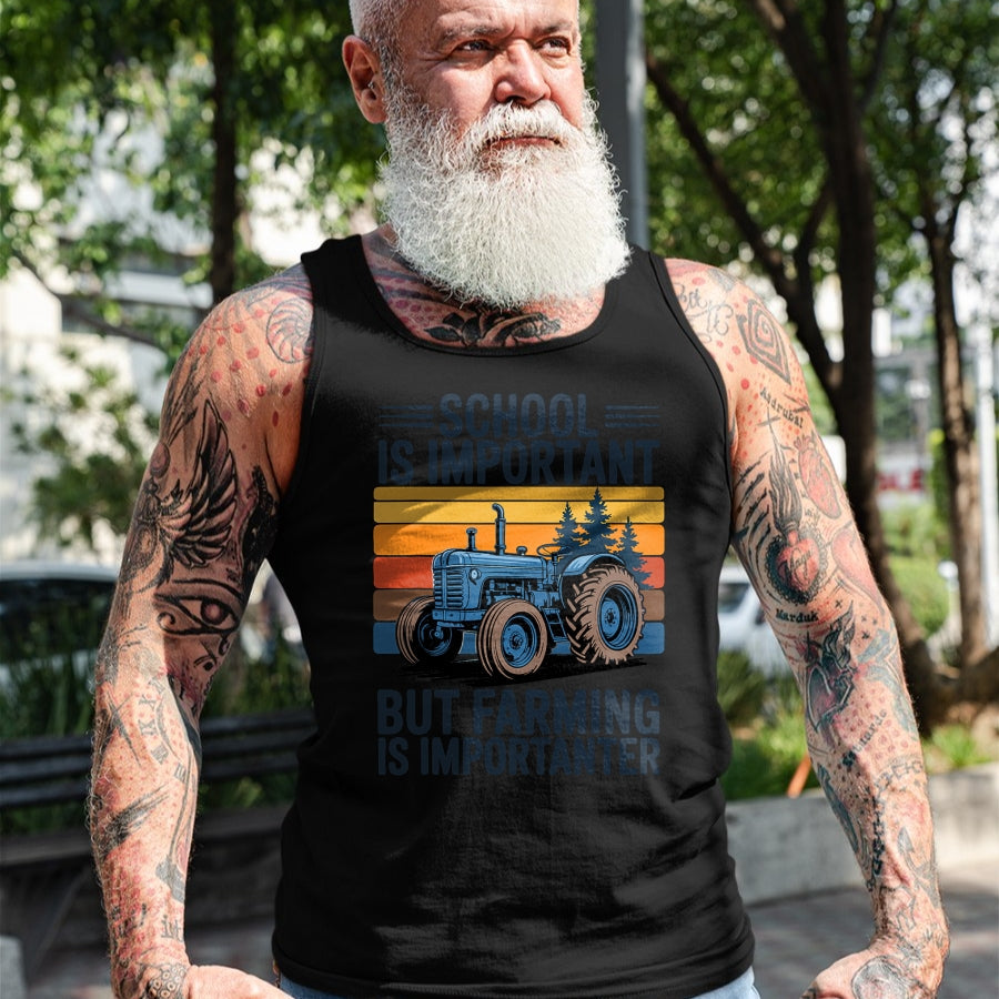 Best Farmer Life Shirt, Funny Farmer UnisexT-Shirt/Hoodie/Sweatshirt HLT00 - Farm Shirt But Farming is Importanter Farmer Tractor Farming T-Shirt
