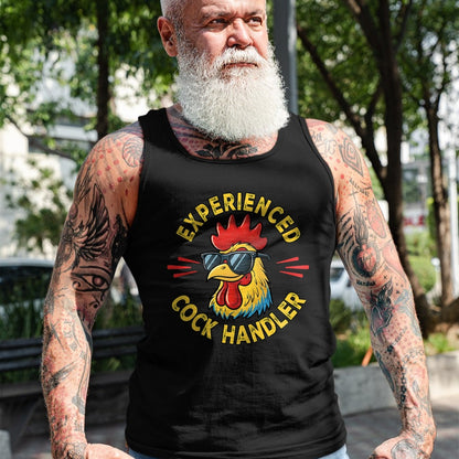 Best Farmer Life Shirt, Funny Farmer UnisexT-Shirt/Hoodie/Sweatshirt HLT00 - Experienced Cock Handler Funny Adult Humor Rooster Gag T-Shirt