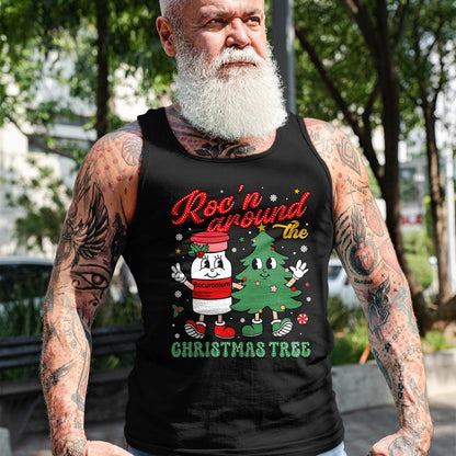 Funny Nurse Shirt, Nurse Unisex T-Shirt/Hoodie/Sweatshirt HLT00 - Roc'n Around The Christmas Tree ER ED ICU Nurse Christmas T-Shirt