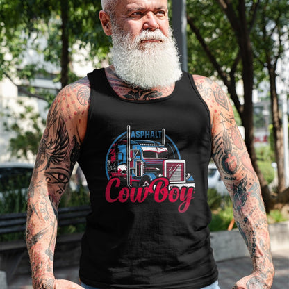 Best Truck Driver Life Shirt, Funny Trucker UnisexT-Shirt/Hoodie/Sweatshirt HLT00 - Asphalt Cowboy Cool Truck Driver Design Trucker T-Shirt, Men, Black, X-Large