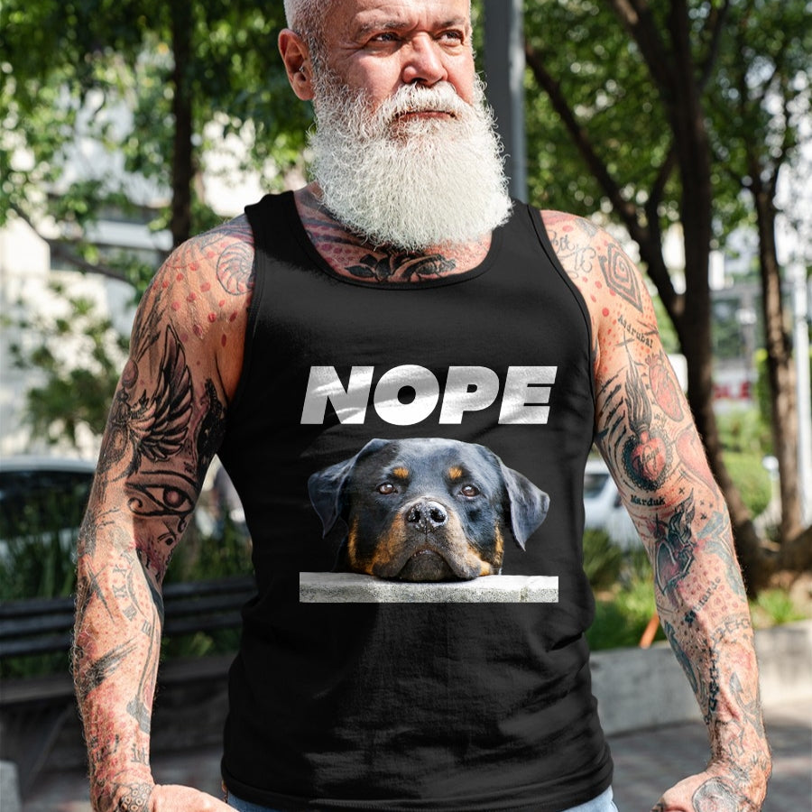 Dog Love Shirt, Dog Lover Gift T-Shirt/Hoodie/Sweatshirt HLT00 - Rotweiller Nope Rottie Face Not Today Love My Rottweiler Dog T-Shirt