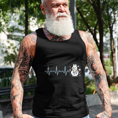 Funny Nurse Shirt, Nurse Unisex T-Shirt/Hoodie/Sweatshirt HLT00 - Heartbeat Nurse Snowman Nurse Christmas T-Shirt