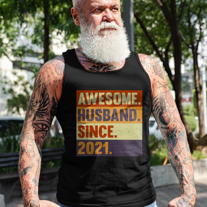 Best Wife Shirt, Wife and Husband Unisex T-Shirt/Hoodie/Sweatshirt HLT00 - 3rd Year Wedding Anniversary Epic Awesome Husband Since 2021 T-Shirt