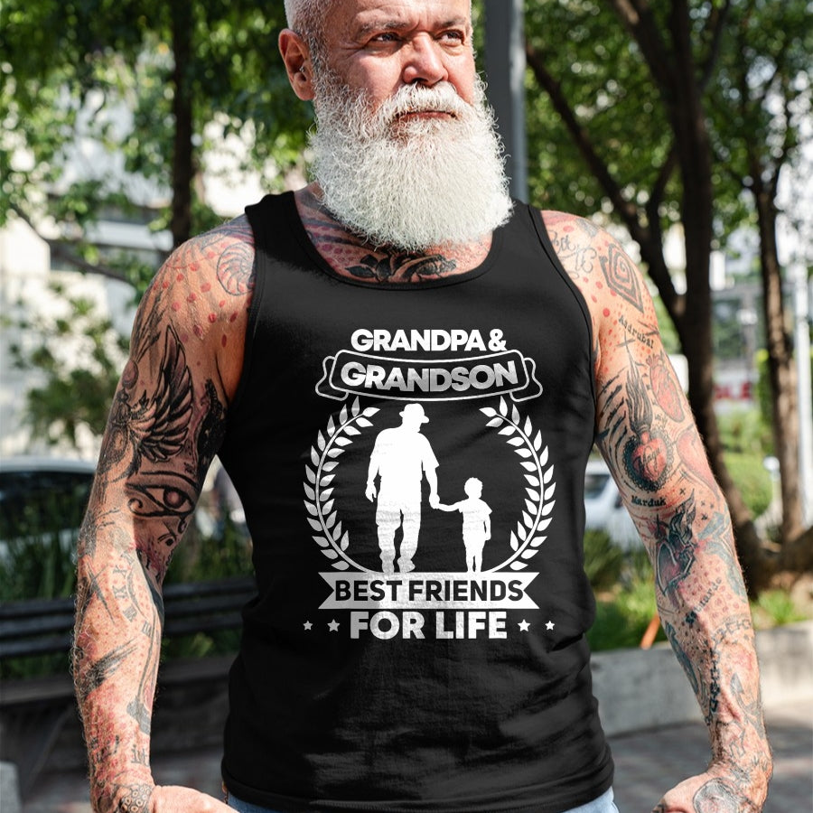 Best Grandpa Shirt, Proud Grandpa Unisex T-Shirt/Hoodie/Sweatshirt HLT00 - Grandpa and Grandson Matching Grandfather and Grandson T-Shirt