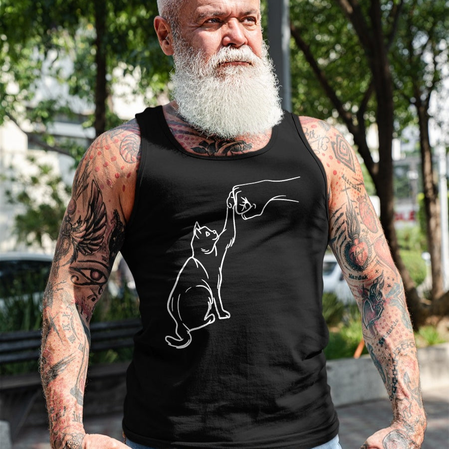 Cat Love Shirt, Funny Cat Lover Gift UnisexT-Shirt/Hoodie/Sweatshirt HLT00 - Funny Cat Best Friend Fist Bump Cat Lover T-Shirt