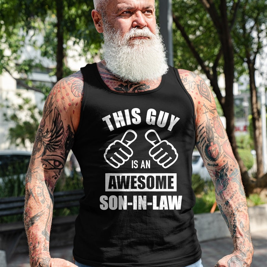 Best Wife Shirt, Wife and Husband Unisex T-Shirt/Hoodie/Sweatshirt HLT00 - This guy awesome son-in-law from father-in-law T-Shirt