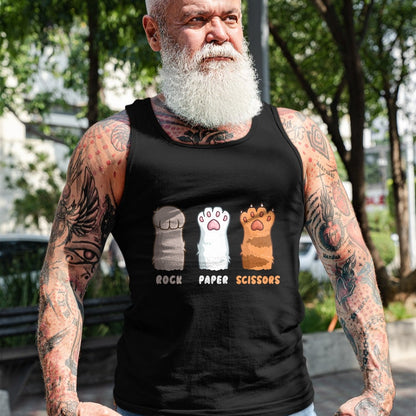 Cat Love Shirt, Funny Cat Lover Gift UnisexT-Shirt/Hoodie/Sweatshirt HLT00 - Cat Lover Cat Owner Funny Cat Rock Paper Scissors T-Shirt