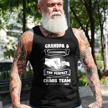 Best Grandpa Shirt, Proud Grandpa Unisex T-Shirt/Hoodie/Sweatshirt HLT00 - Grandpa Granddaughter A Perfect Chaos Team Gift T-Shirt