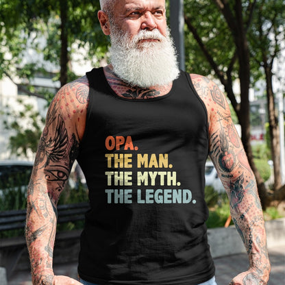 Best Grandpa Shirt, Proud Grandpa Unisex T-Shirt/Hoodie/Sweatshirt HLT00 - Opa The Man Myth Legend Father’s day gift for Grandpa G-Dad T-Shirt