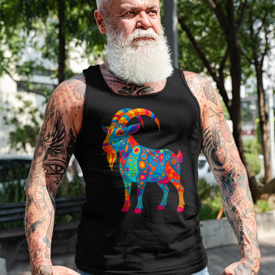 Best Farmer Life Shirt, Funny Farmer UnisexT-Shirt/Hoodie/Sweatshirt HLT00 - Psychedelic Goat T-Shirt