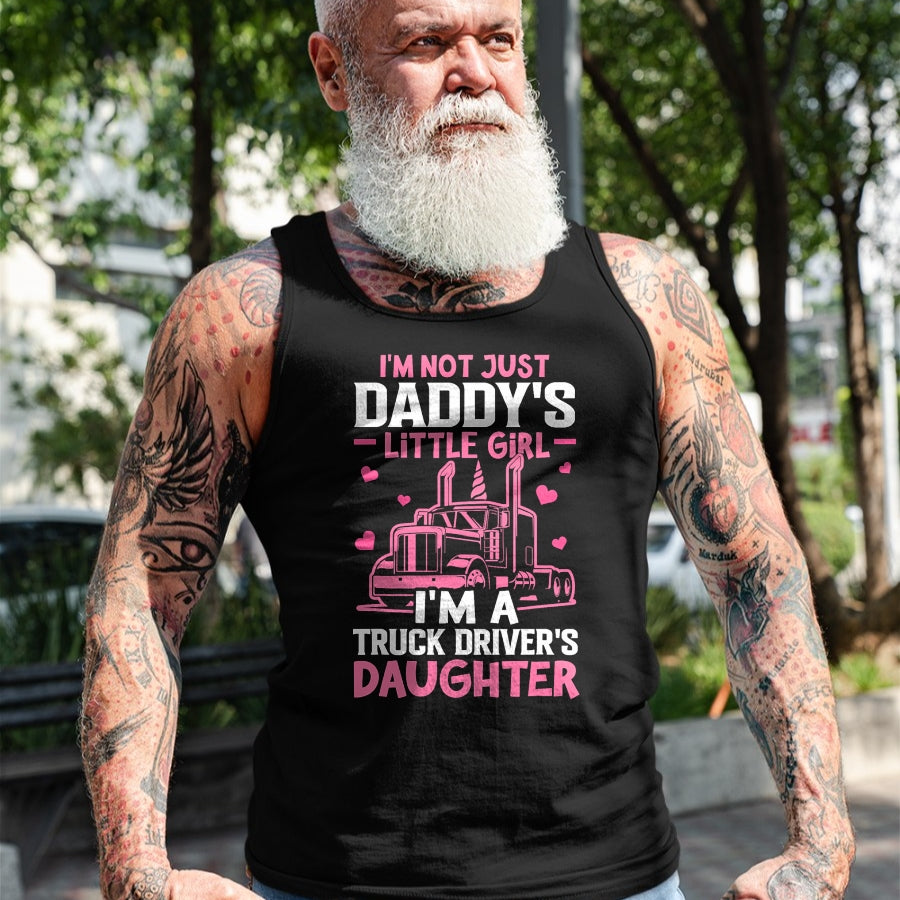 Best Truck Driver Life Shirt, Funny Trucker UnisexT-Shirt/Hoodie/Sweatshirt HLT00 - I'm A Truck Driver's Daughter Trucker Girl T-Shirt