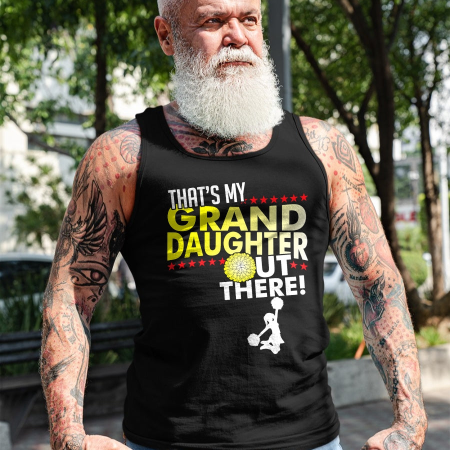 Best Grandpa Shirt, Proud Grandpa Unisex T-Shirt/Hoodie/Sweatshirt HLT00 - My Granddaughter - Cheerleader Grandpa & Grandma T Shirt T-Shirt