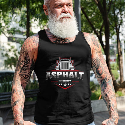 Best Truck Driver Life Shirt, Funny Trucker UnisexT-Shirt/Hoodie/Sweatshirt HLT00 - Asphalt Cowboy Trucker Truck Driver Highway 18 Wheeler Road T-Shirt, Men, Black, 3X-Large