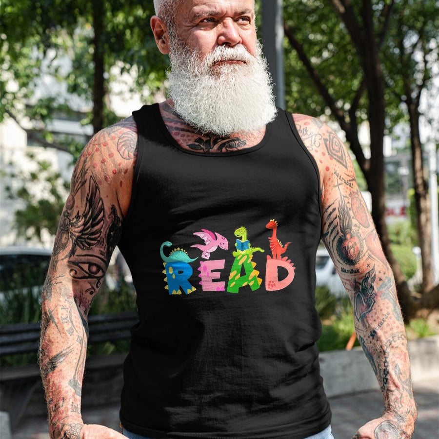 Best Dinosaur Lover Shirt, Funny Dinosaur UnisexT-Shirt/Hoodie/Sweatshirt HLT00 - Funny Reading Dinosaur T rex Dino Book Lover T-Shirt, Men, Black, 3X-Large
