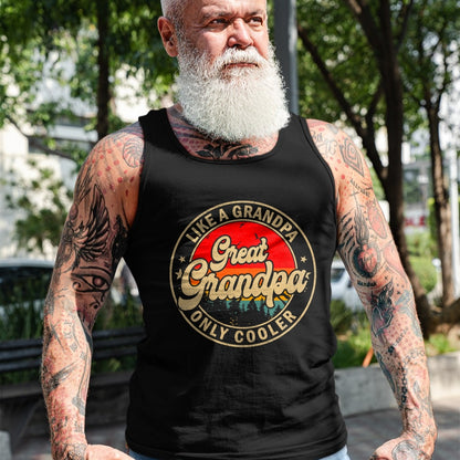 Best Grandpa Shirt, Proud Grandpa Unisex T-Shirt/Hoodie/Sweatshirt HLT00 - Great Grandpa Like A Grandpa Only Cooler Funny Grandpa T-Shirt (1)