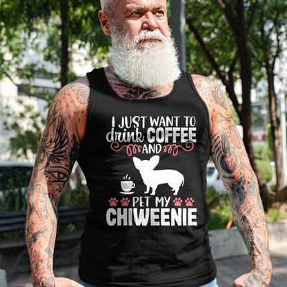 Dog Love Shirt, Dog Lover Gift T-Shirt/Hoodie/Sweatshirt HLT00 - Coffee Funny Cute Dog Owner Lover Chiweenie Dog Mom T-Shirt Vintage Retro T-Shirt (Copy)