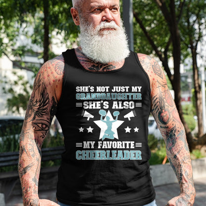 Best Grandpa Shirt, Proud Grandpa Unisex T-Shirt/Hoodie/Sweatshirt HLT00 - My Granddaughter Cheer Grandpa Of A Cheerleader Grandfather T-Shirt