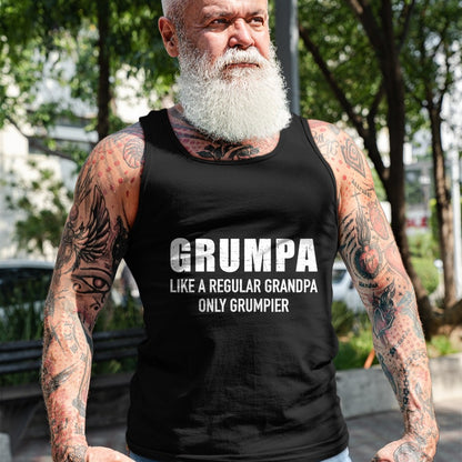 Best Grandpa Shirt, Proud Grandpa Unisex T-Shirt/Hoodie/Sweatshirt HLT00 - Grumpa like regular grandpa only grumpier T-Shirt
