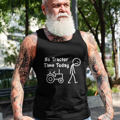 Best Farmer Life Shirt, Funny Farmer UnisexT-Shirt/Hoodie/Sweatshirt HLT00 - No Tractor Time Today Funny Farmer Stickman Minimalist Art T-Shirt