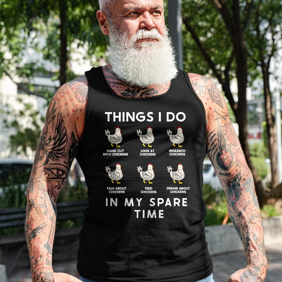 Best Farmer Life Shirt, Funny Farmer UnisexT-Shirt/Hoodie/Sweatshirt HLT00 - Things I Do in My Free Time Chicken T-Shirt