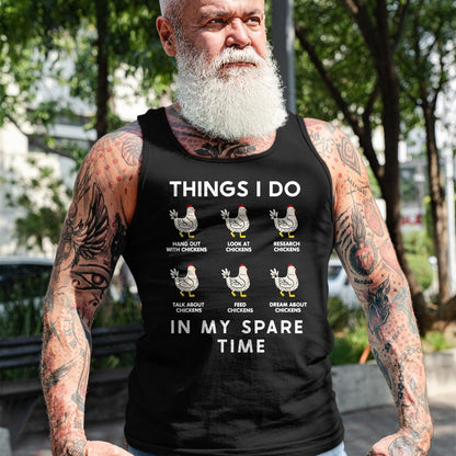Best Farmer Life Shirt, Funny Farmer UnisexT-Shirt/Hoodie/Sweatshirt HLT00 - Things I Do in My Free Time Chicken T-Shirt
