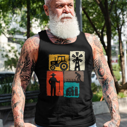 Best Farmer Life Shirt, Funny Farmer UnisexT-Shirt/Hoodie/Sweatshirt HLT00 - Farmer Vintage Collage Farming Men Rancher Cowboy Farm Owner T-Shirt