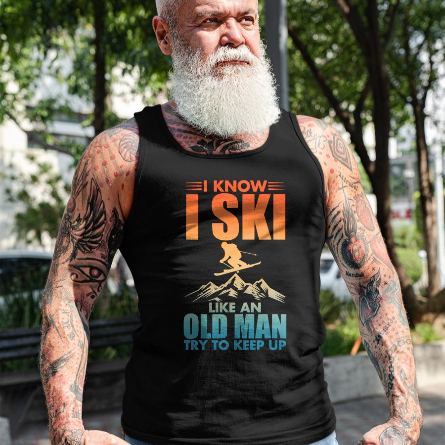 Best Grandpa Shirt, Proud Grandpa Unisex T-Shirt/Hoodie/Sweatshirt HLT00 -Best Ski Art For Grandpa Men Skiing Nordic Skier Skiing T-Shirt