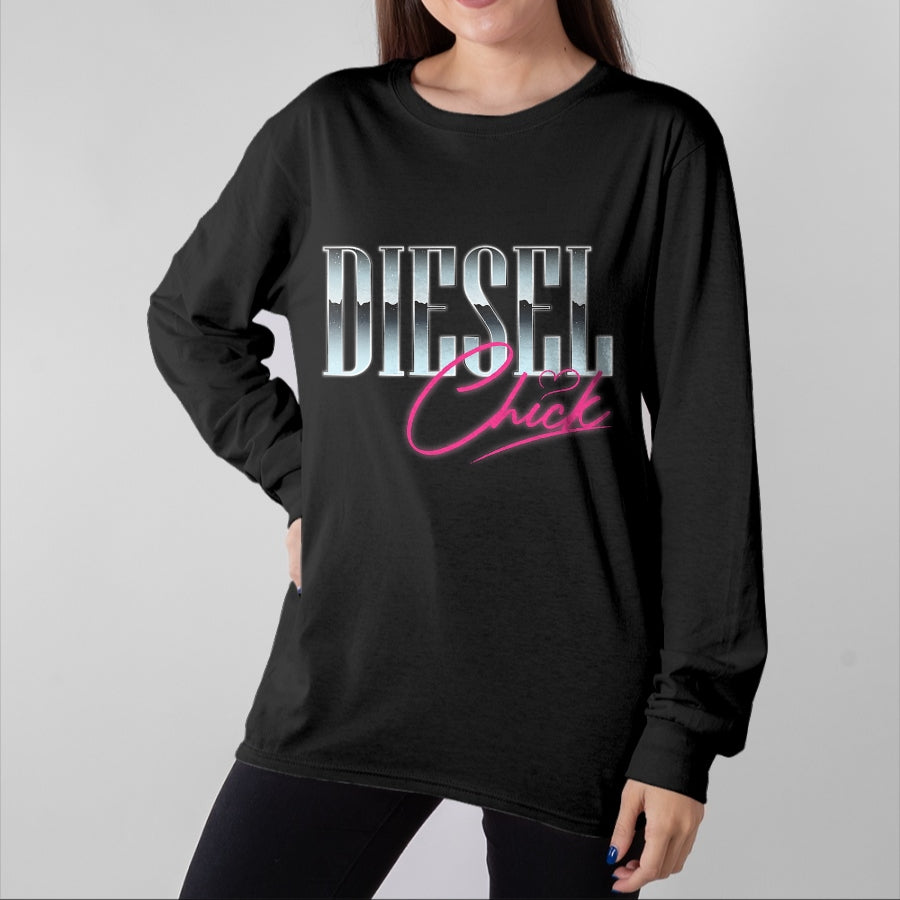 Best Truck Driver Life Shirt, Funny Trucker UnisexT-Shirt/Hoodie/Sweatshirt HLT00 - Diesel Chick Trucker Truck Driver Funny Women Retro Vintage T-Shirt (1)