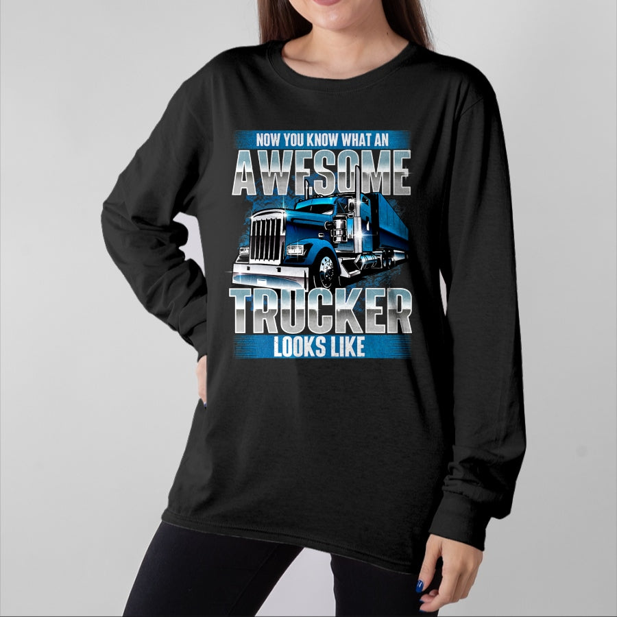Best Truck Driver Life Shirt, Funny Trucker UnisexT-Shirt/Hoodie/Sweatshirt HLT00 - Awesome Trucker - Semi Truck Driver Trucking Big Rig Trucker T-Shirt