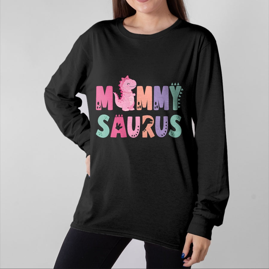 Best Dinosaur Lover Shirt, Funny Dinosaur UnisexT-Shirt/Hoodie/Sweatshirt HLT00 - Mommy Saurus Mom Dinosaur Three Rex Birthday Boy Girl T-Shirt