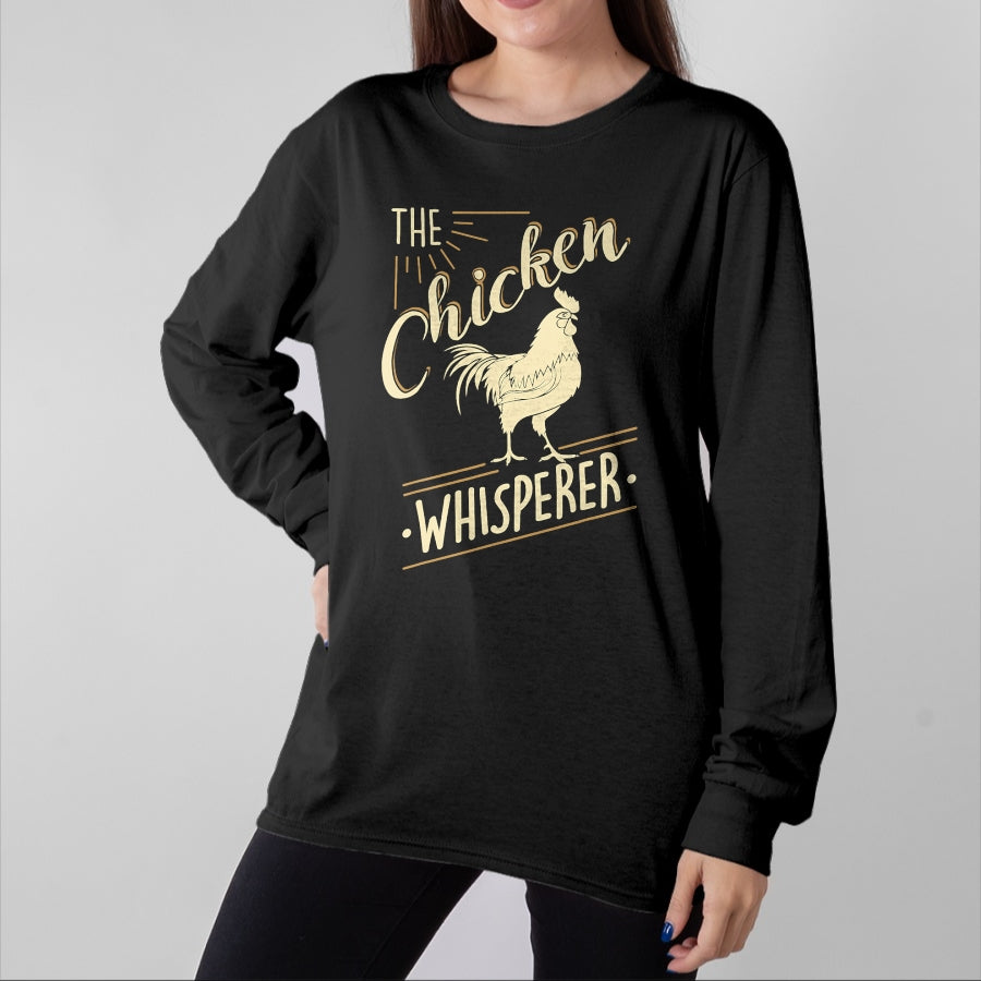 Best Farmer Life Shirt, Funny Farmer UnisexT-Shirt/Hoodie/Sweatshirt HLT00 - The Chicken Whisperer Funny Chicken Lover Farming T-Shirt T-Shirt