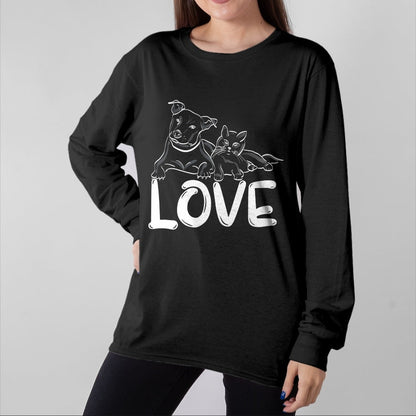 Cat Love Shirt, Funny Cat Lover Gift UnisexT-Shirt/Hoodie/Sweatshirt HLT00 - I Love My Cat Dog Animal Paws T-Shirt for Men Women Kids