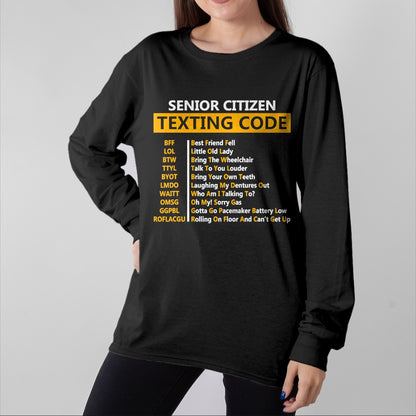 Best Grandpa Shirt, Proud Grandpa Unisex T-Shirt/Hoodie/Sweatshirt HLT00 - Funny Senior Citizen's Texting Code Design Gift for Grandpa T-Shirt