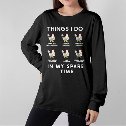 Best Farmer Life Shirt, Funny Farmer UnisexT-Shirt/Hoodie/Sweatshirt HLT00 - Things I Do in My Free Time Chicken T-Shirt