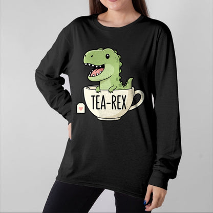 Best Dinosaur Lover Shirt, Funny Dinosaur UnisexT-Shirt/Hoodie/Sweatshirt HLT00 - Tea Rex Dinosaur Funny Cartoon T-Shirt