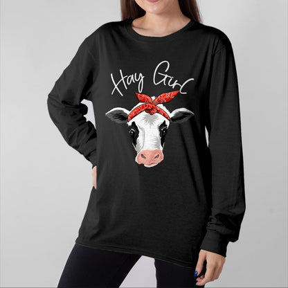 Best Farmer Life Shirt, Funny Farmer UnisexT-Shirt/Hoodie/Sweatshirt HLT00 - Hay Girl Farmer Funny Cattle Cow Farm Lovers Gift Women Kids T-Shirt Small