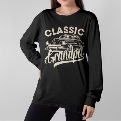 Best Grandpa Shirt, Proud Grandpa Unisex T-Shirt/Hoodie/Sweatshirt HLT00 -Classic Grandpa Funny Saying Car Lover Men Dad Papa Grandpa T-Shirt