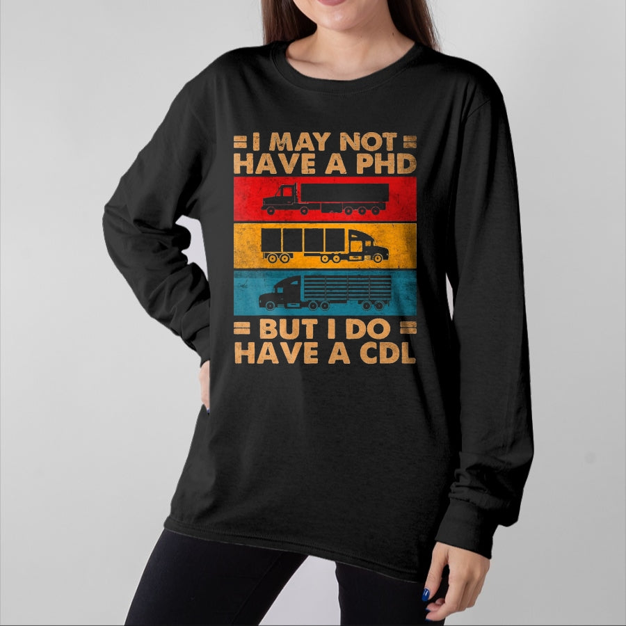 Best Truck Driver Life Shirt, Funny Trucker UnisexT-Shirt/Hoodie/Sweatshirt HLT00 - Funny Trucker Art for Men Women Truck Driver Trucking Retro T-Shirt, Men, Black, X-Large