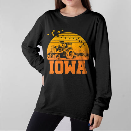 Best Farmer Life Shirt, Funny Farmer UnisexT-Shirt/Hoodie/Sweatshirt HLT00 - Iowa T-Shirt - Vintage Retro Tractor Farmer Shirt Gift T-Shirt