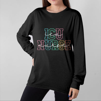 Funny Nurse Shirt, Nurse Unisex T-Shirt/Hoodie/Sweatshirt HLT00 - Icu Nurse Icu Nursing Icu Critical Care Men Women ICU Nurse T-Shirt