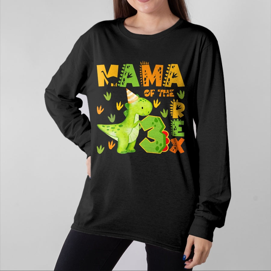 Best Dinosaur Lover Shirt, Funny Dinosaur UnisexT-Shirt/Hoodie/Sweatshirt HLT00 - Mama of The Three Rex 3rd Birthday Boy Dinosaur T-Rex T-Shirt